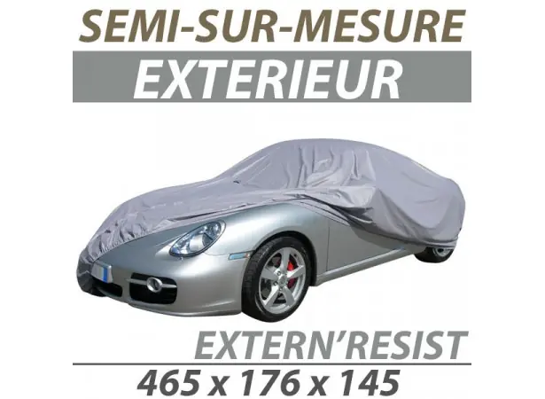 Recommandé - Housse extérieure semi-sur-mesure en PVC ExternResist (08) - Housse auto Bache protection cabriolet