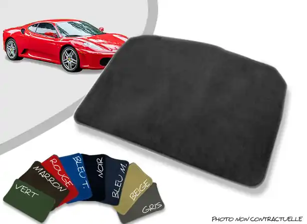 Tapis coffre sur-mesure Ferrari 430 coupé velours bordé | Très demandé